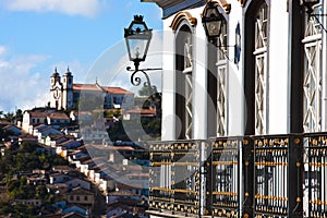 Ouro preto cityscape minas gerais brazil