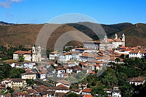 Ouro preto cityscape minas gerais brazil photo