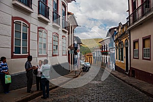 Ouro Preto, Minas Gerais, Brazil: City view of the historic mining city Outro Preto