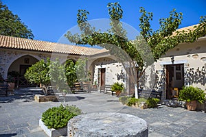 ÃÂ¡ourtyard of Monastery Kera Kardiotissa