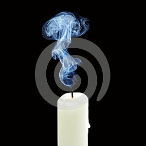 Out candle smoke