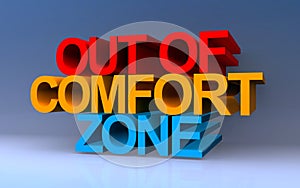 out of comfort zone on blue