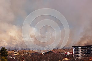 Out of control wildfires set by farmers to clear land