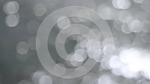 Out of Focus Silver Bokeh Circle Dots of Glistening Water Background Movie 1080p