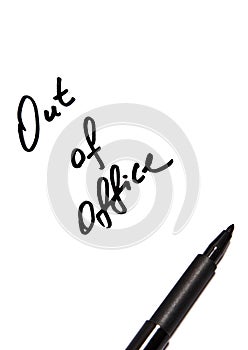 Out of office script photo