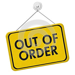 Out of Order Sign