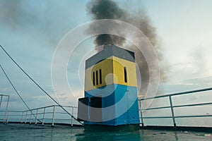 Out-of-pocket pipe on the ferry sailing, sailor, passengership, rowboat, float, dock, fishing, bay, fisherman, coastal