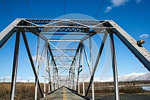 Out of use Alaskan bridge