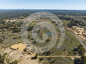 Outback Australia Sapphire Mine Diggings Landscape