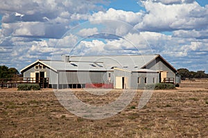 Outback Australian sheep shearing shed