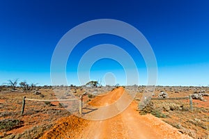 Outback road. Australia.