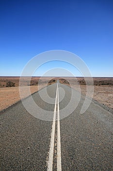 Outback Road Australia, Vanishing into the Desert