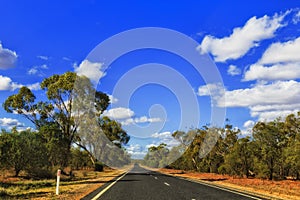 Outback Road from Car Forward