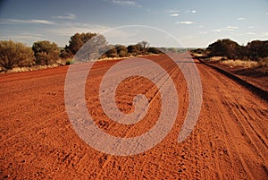 Outback road, Northern Territory, Australia photo