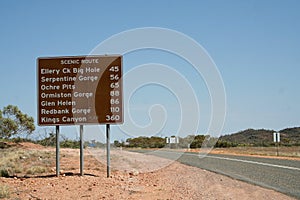 Outback Road Sign