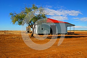 Outback shearing shed