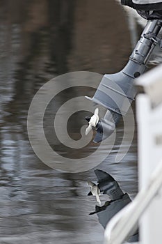 Outboard motor detail background