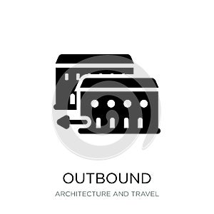 outbound icon in trendy design style. outbound icon isolated on white background. outbound vector icon simple and modern flat