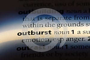 outburst