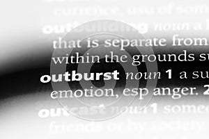 outburst