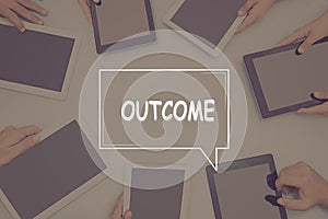 OUTCOME CONCEPT Business Concept.