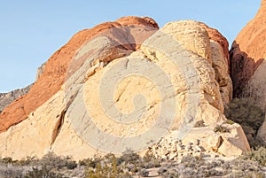 An outcrop of Aztec Sandstone in Red Rock Canyon National Park I
