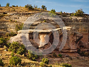 Outcrop in Horsethief Canyon