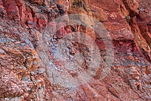 An outcrop of laterite in Northern Ireland near the Giantâ€™s Causeway