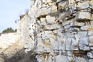 outcrop of limestone