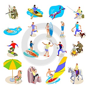 Outdoor Activities Icons Set