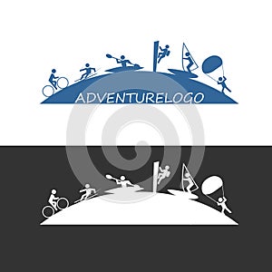 Outdoor adventure sport logo