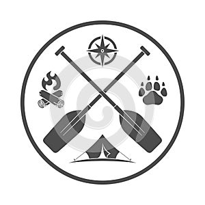 Outdoor adventures graphic symbol