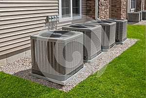 Outdoor air conditioning and heat pump units