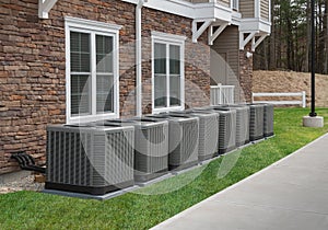 Outdoor air conditioning and heat pump units