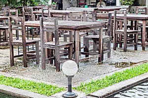 Outdoor area of restuarant