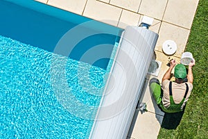 Outdoor Backyard Garden Swimming Pool Maintenance