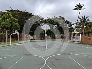 Outdoor Basketball Court at Naalehu Park