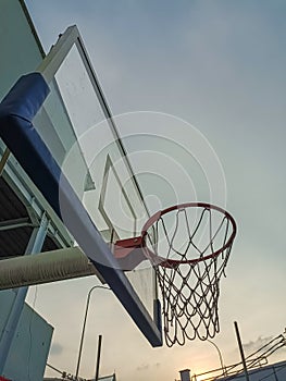 outdoor basketball hoop