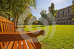 Outdoor Bench in University Park