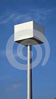 Outdoor Blank Advertisement Pole