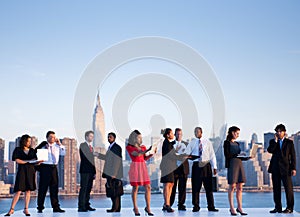 Outdoor Business Meeting in New York City