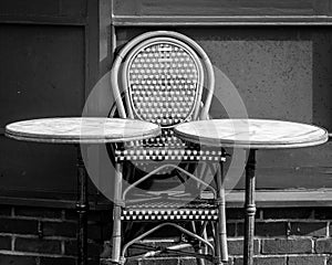 Outdoor Cafe Stacks Table and Chairs