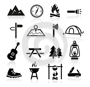 Outdoor Camping Icons