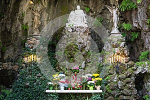 Outdoor catholic shrine