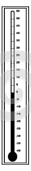 Outdoor Celsius Centigrade Thermometers. vintage illustration