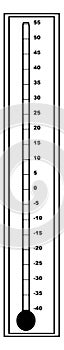 Outdoor Celsius Centigrade Thermometers. vintage illustration