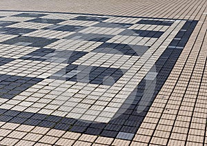 Outdoor Chess Board Detail