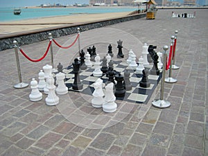 Outdoor Chess Game