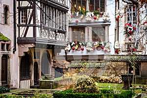 Outdoor Christmas decoration in Strasbourg, France