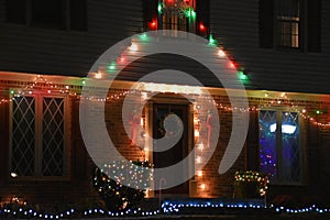 Outdoor Christmas Lights Draping House